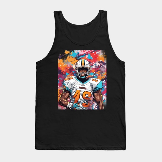 American Football Defensive Tackle Tank Top by animegirlnft